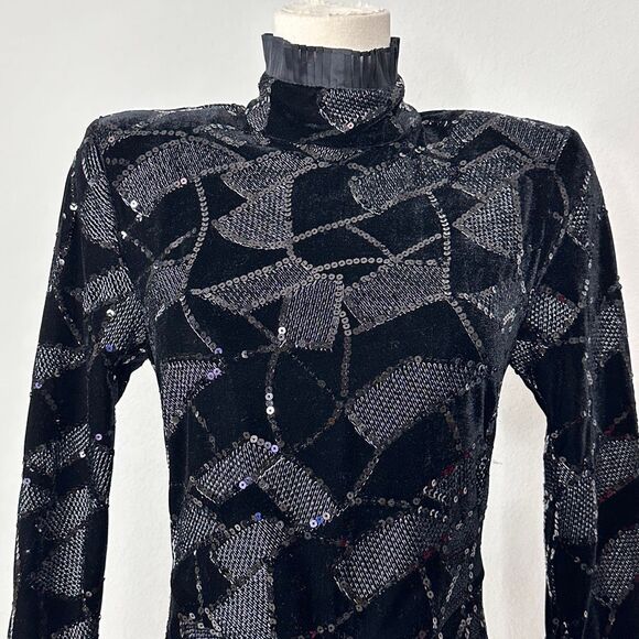Rotate Birger Christensen Miki Sequin Mini Dress 4 Party Celebration Whimsigoth - Picture 9 of 16